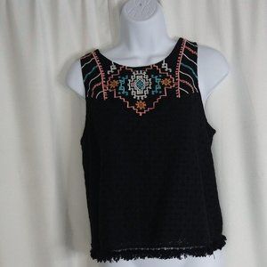 Xihiliration Embroidery Top Size Small